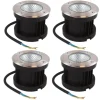ENOVALITE LED Bodenleuchte Gartenstrahler 4er Set 4x7W 4x490lm IP67 Warmweiß Bodeneinbauleuchte