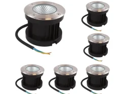 ENOVALITE LED Bodenleuchte Gartenstrahler 6er Set 6x7W 6x490lm IP67 Warmweiß Bodeneinbauleuchte