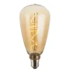 ENOVALITE LED Filament Leuchtmittel PEAR E27 4W 2200K Dimmbar Bernstein Warmweiß 100mm Vintage Retro Deko Lampe