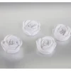 4-er LED Deko Rosen White Kunststoff 4 x 6,5 x 6,5 x 3,5 cm Weiß