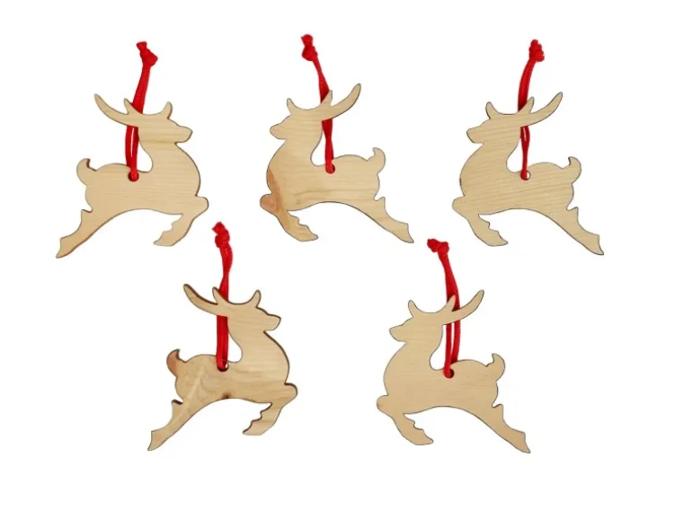 Erst-Holz Christbaumschmuck Holzschmuck Deko Hirsch