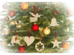 Erst-Holz Christbaumschmuck Holzschmuck Deko Schneeflocke