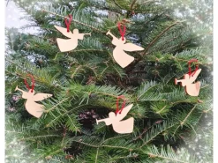 Erst-Holz Christbaumschmuck Holzschmuck Deko Schneeflocke