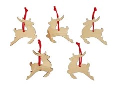 Erst-Holz Christbaumschmuck Holzschmuck Deko Schneeflocke