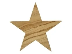 Erst-Holz Holzsterne aus Eiche Weihnachtsdekoration Stern Eiche 13 cm
