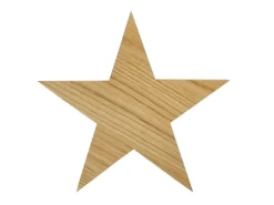 Erst-Holz Holzsterne aus Eiche Weihnachtsdekoration Stern Eiche 26 cm