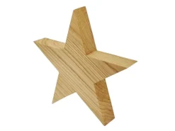 Erst-Holz Holzsterne aus Eiche Weihnachtsdekoration Stern Eiche 26 cm