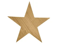 Erst-Holz Holzsterne aus Eiche Weihnachtsdekoration Stern Eiche 26 cm