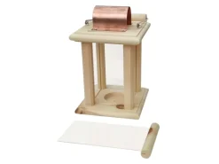 Erst-Holz Schöne Zirbenholzlaterne für Innenräume und Draußen als Dekoration