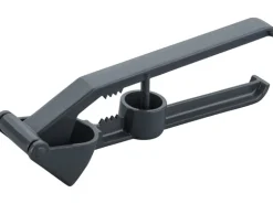 Fackelmann Knoblauchpresse 3-in-1 Dunkelgrau Alu