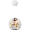 Fensterlicht Schneemann 12 LEDs Warmweiß
