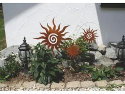Ferrum Art Design Gartenstecker Sonne Gr. I  158 cm Edelrost