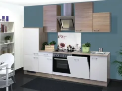 Flex-Well Classic Küchenzeile Florida 280 cm Sonoma Eiche-Weiß-Sonoma Eiche