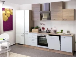 Flex-Well Classic Küchenzeile Florida 310 cm Sonoma Eiche-Weiß