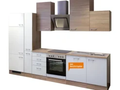 Flex-Well Classic Küchenzeile Florida 310 cm Sonoma Eiche-Weiß