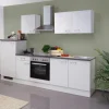 Flex-Well Classic Küchenzeile Lucca 270 cm Weiß matt