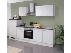 Flex-Well Classic Küchenzeile Lucca 270 cm Weiß matt
