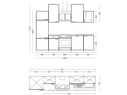 Flex-Well Classic Küchenzeile Wito 310 cm Weiß