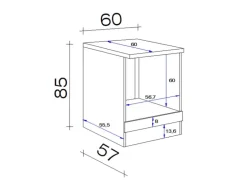 Flex-Well Classic Küchenzeile Wito 280 cm Weiß