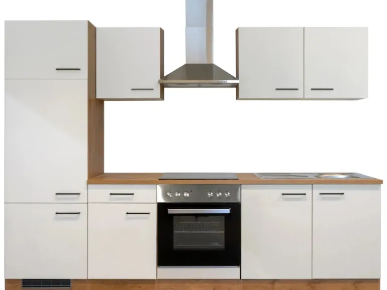 Flex-Well Exclusiv Küchenzeile Vintea 270 cm Magnolia-Lancelot Oak