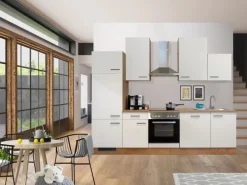 Flex-Well Exclusiv Küchenzeile Vintea 280 cm Magnolia-Lancelot Oak