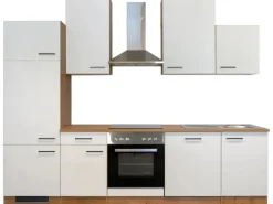 Flex-Well Exclusiv Küchenzeile Vintea 280 cm Magnolia-Lancelot Oak