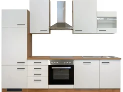 Flex-Well Exclusiv Küchenzeile Vintea 280 cm Magnolia-Lancelot Oak