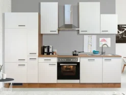 Flex-Well Exclusiv Küchenzeile Vintea 310 cm Magnolia-Lancelot Oak