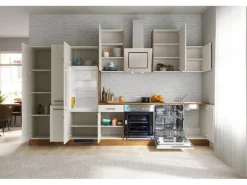 Flex-Well Exclusiv Küchenzeile Vintea 360 cm Magnolia matt - Lancelot Oak