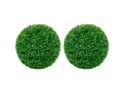 furnicato Künstliche Buchsbaumkugeln 2 Stk. 55 cm