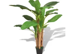 furnicato Künstlicher Bananenbaum mit Topf 175 cm Grün