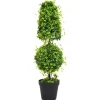 furnicato Künstlicher Buchsbaum mit Topf Grün 100 cm