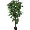 furnicato Mangobaum Künstlich 600 Blätter 150 cm Grün