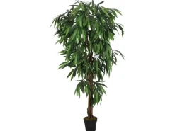 furnicato Mangobaum Künstlich 600 Blätter 150 cm Grün
