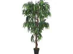 furnicato Mangobaum Künstlich 600 Blätter 150 cm Grün