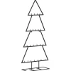 furnicato Metall-Weihnachtsbaum für Dekorationen Schwarz 125 cm