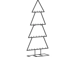 furnicato Metall-Weihnachtsbaum für Dekorationen Schwarz 125 cm