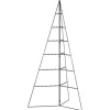 furnicato Metall-Weihnachtsbaum für Dekorationen Schwarz 140 cm