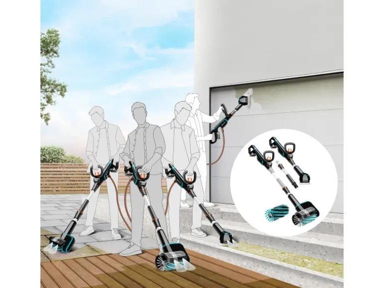 Gardena Akku-Multi-Reiniger AquaBrush Patio 03/18V P4A Solo