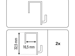 Gardinia Dekohaken Transparent
