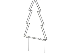 Gartenstecker 35 LEDs 31 cm x 64 cm Baum Warmweiß