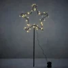 Gartenstecker Stern Schwarz 60 LED 90 x Ø 39 cm