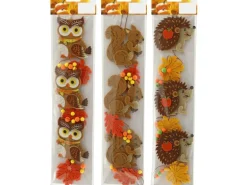 Girlande mit Tiermotiv Bunt 3-fach sortiert 120 cm