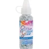 Glitterglue Flasche 53 ml Dosierverschluss Confetti Sterne Silber