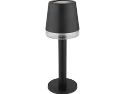 Globo LED Solarleuchte Kunststoff Klar Ø 8 cm Schwarz Matt