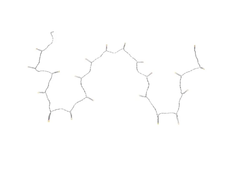 Globo LED-Lichterkette 20 LEDs Metall Klar 190 cm Warmweiß