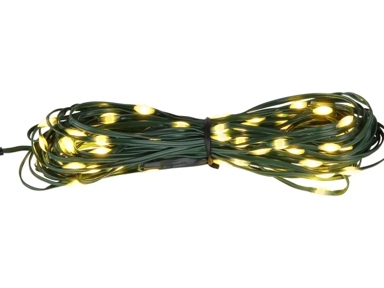 Globo LED-Lichterkette Gabri Dunkelgrün 100-flammig 12,9 m