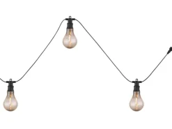 Globo LED-Lichterkette Kunststoff 12 cm Schwarz Matt