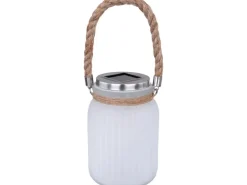 Globo LED-Solaraußenleuchte Laterne aus Kunststoff