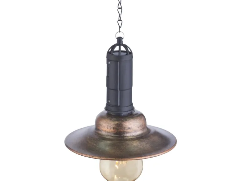 Globo LED-Solarhängeleuchte dunkles Metall